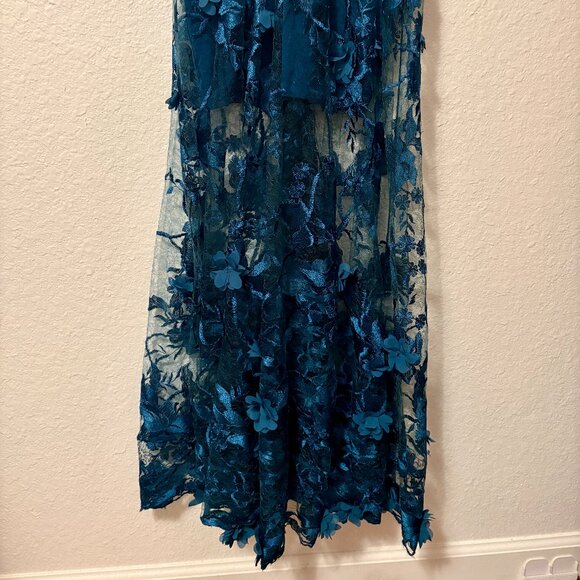 Dress The Population Sidney Gown - XS / PEACOCK BLUE - Picture 5 of 8